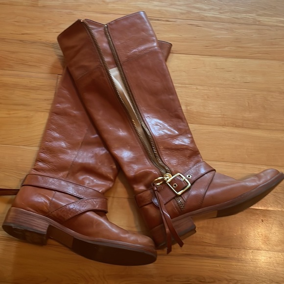 Coach brown leather knee boot - Picture 4 of 8